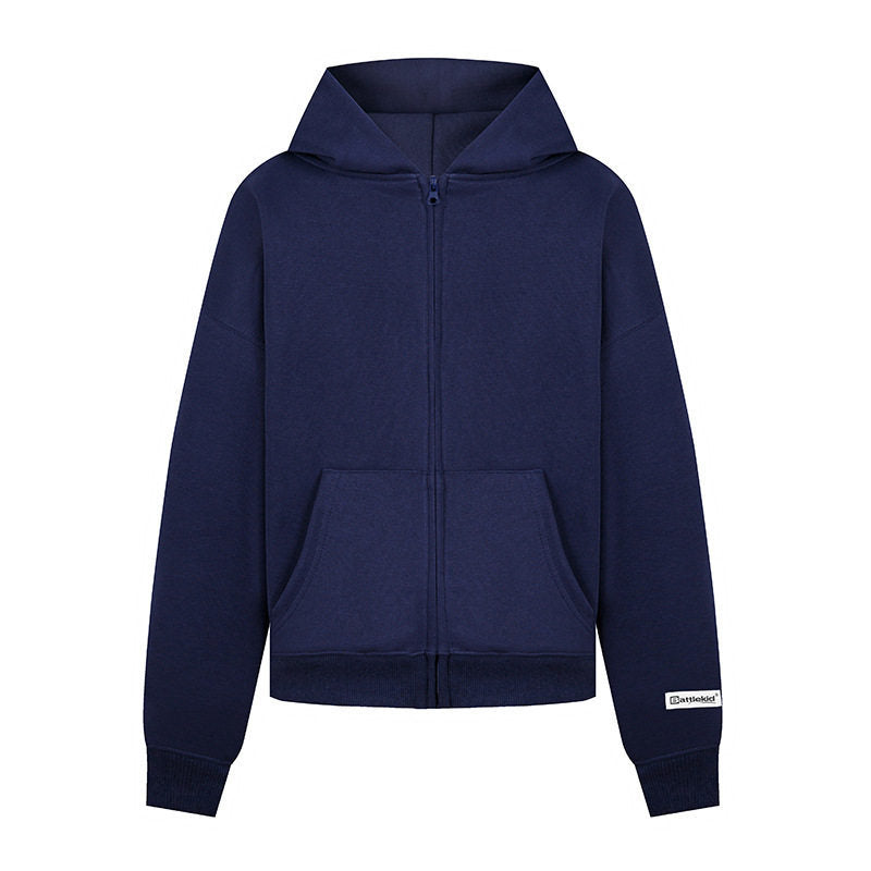 Women’s hoodie sweat jacket with full zip, kangaroo pocket and relaxed fit Amarae