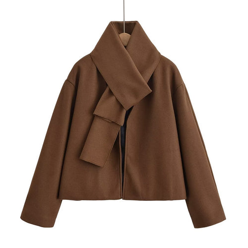 Ladies elegant transitional jacket with fashionable collar Amarae