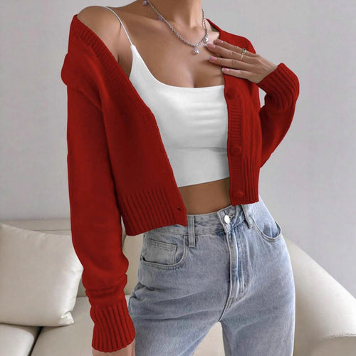 Ladies short sleeve cardigan with a fine ribbed knit design Amarae
