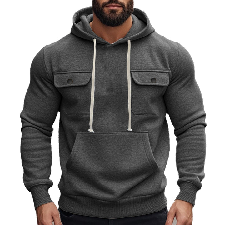 Men's hoodie with stylish chest pockets Lune London
