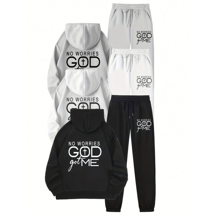 Women’s sporty hoodie and jogger set with inspiring motif Lune London