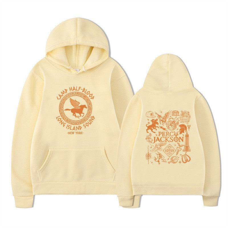 Women's hoodie with artistic mythology print Chic & Stil