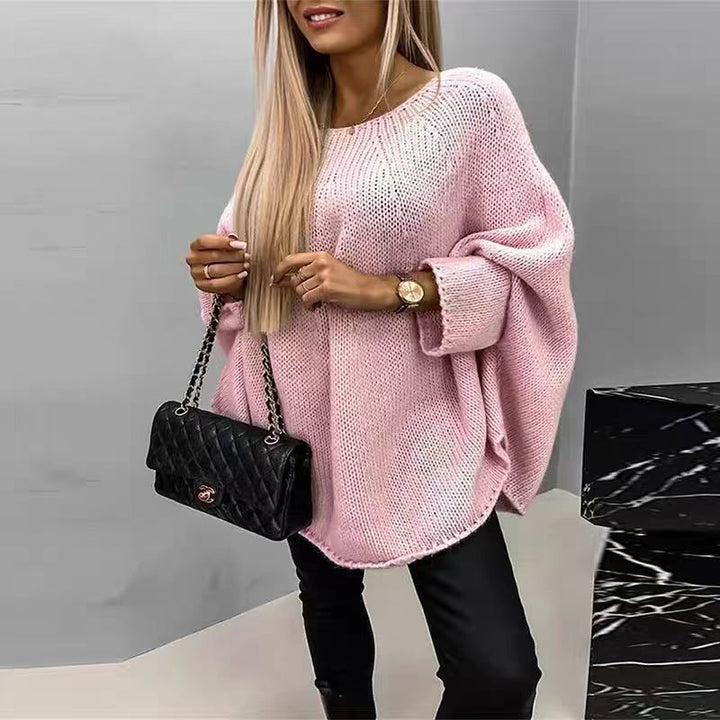 Ladies comfortable knit sweater in a loose fit Lune London