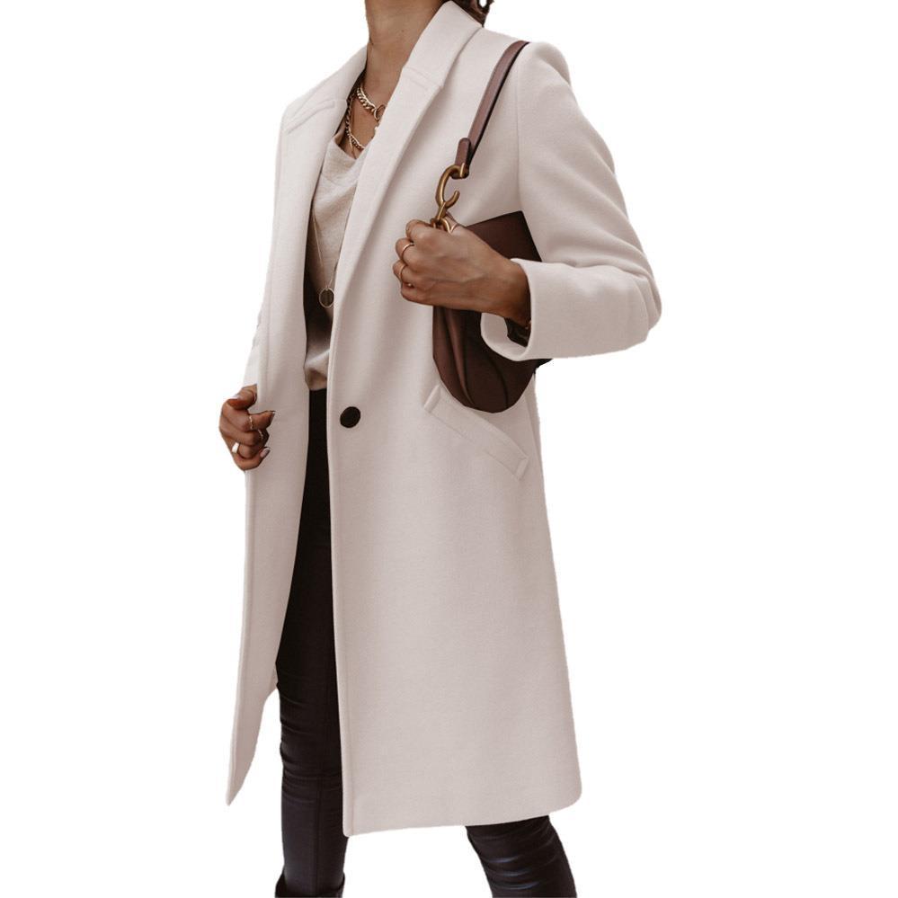 Ladies elegant oversized jacket with simple designs and practical pockets Amarae