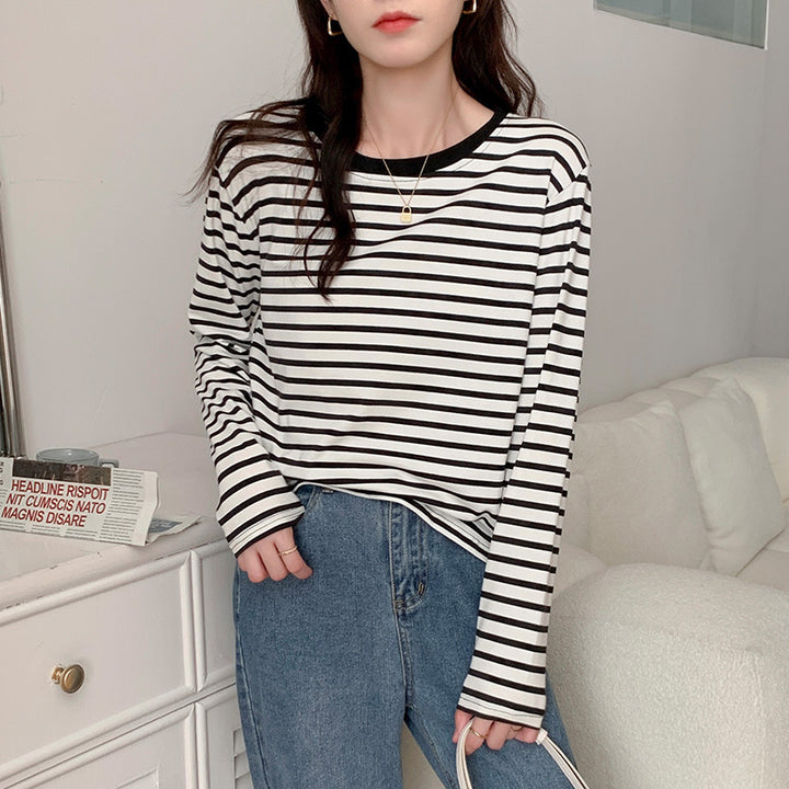 Women long-sleeved striped T-shirt Chic & Stil
