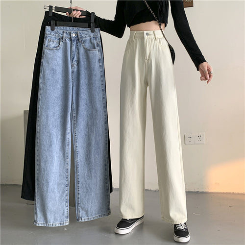Jean large pour femmes à taille haute Chic & Stil