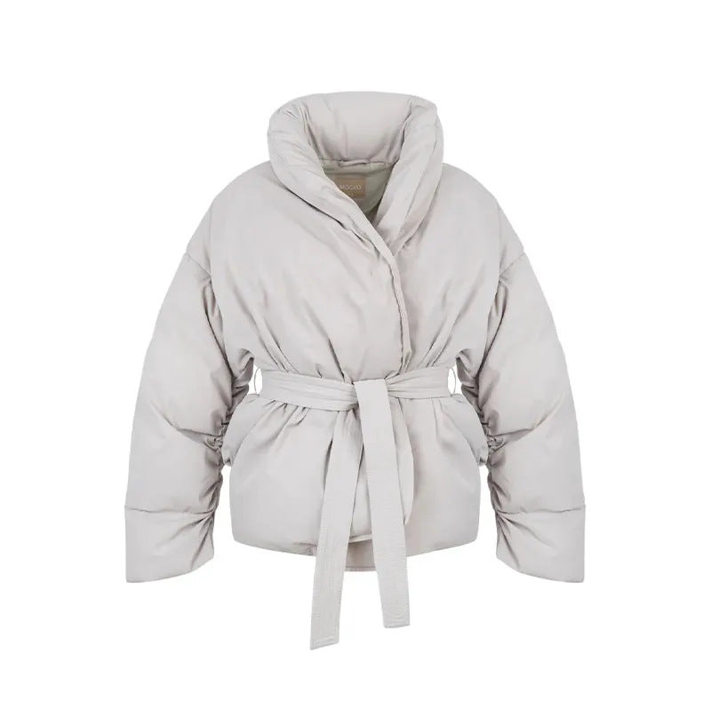Veste doublée femme avec lien à la taille Chic & Stil