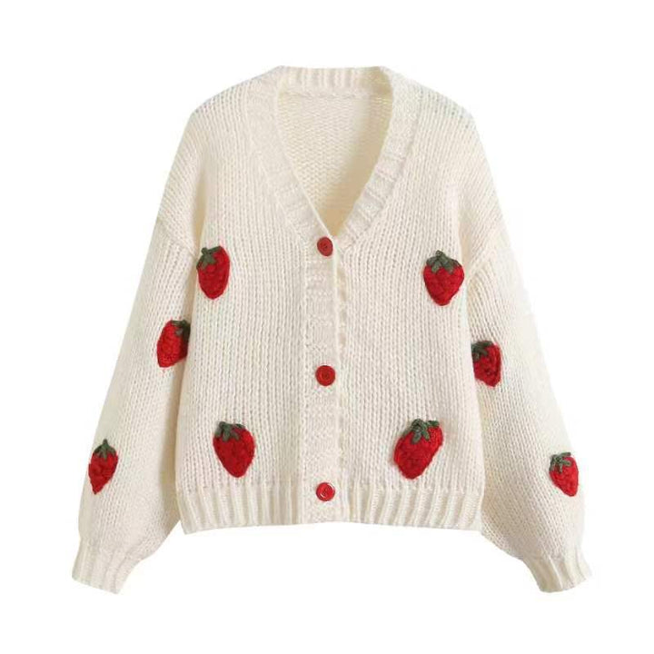 Sweater pour femmes avec broderie fruitée Chic & Stil