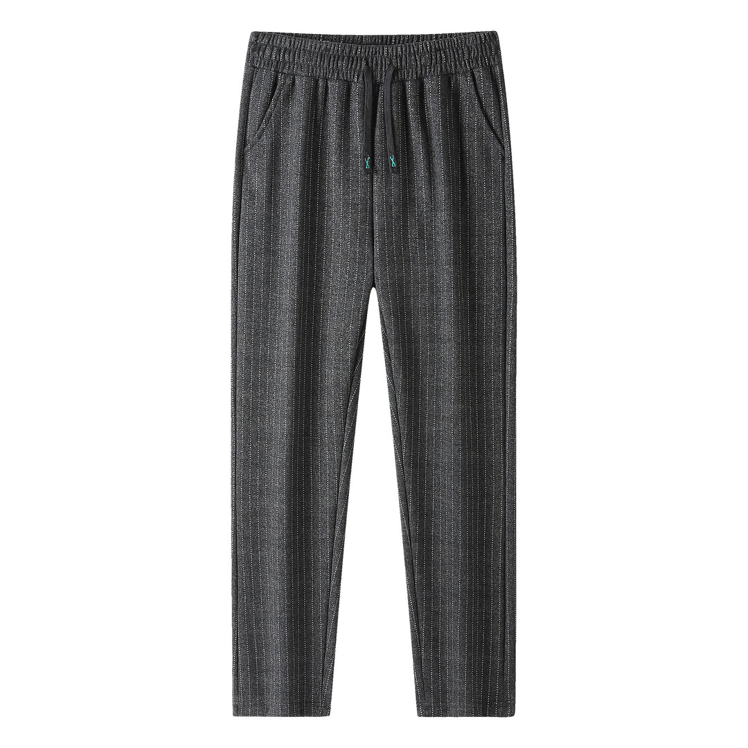 Women's Knit Joggers with Drawstring and Fine Pinstripe Amarae
