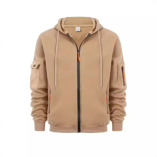 Men's functional hoodie jacket with practical zip pockets Amarae