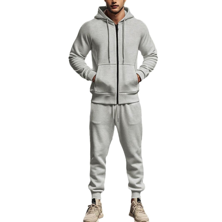 Men's sporty hoodie set with functional pockets and high-quality workmanship Chic & Stil