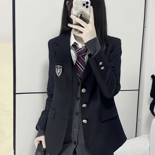 Blazer d'uniforme scolaire à la mode pour femmes Chic & Stil