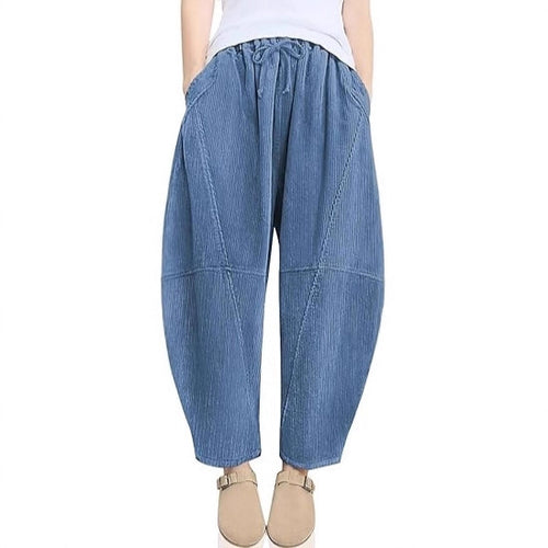 Pantalon de loisirs taille haute raffiné pour dames avec cordon de serrage Chic & Stil