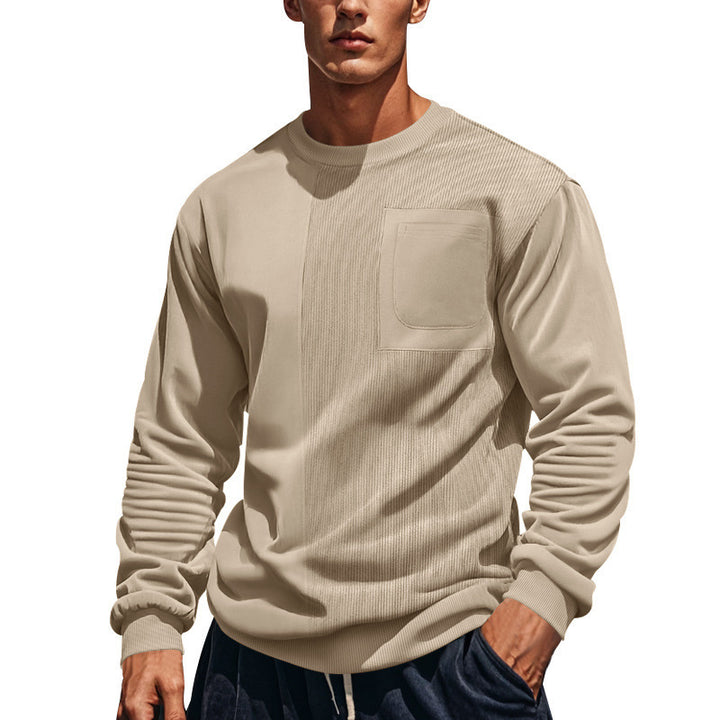 Men's casual sweatshirt with structured design and practical chest pocket Lune London