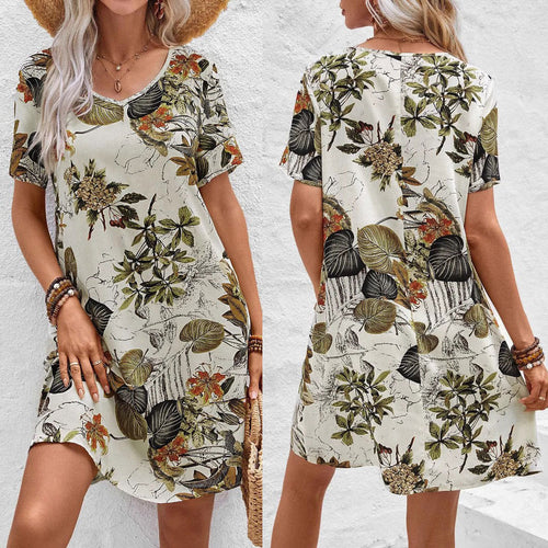 Amarae Floral Print Casual Dress for Women