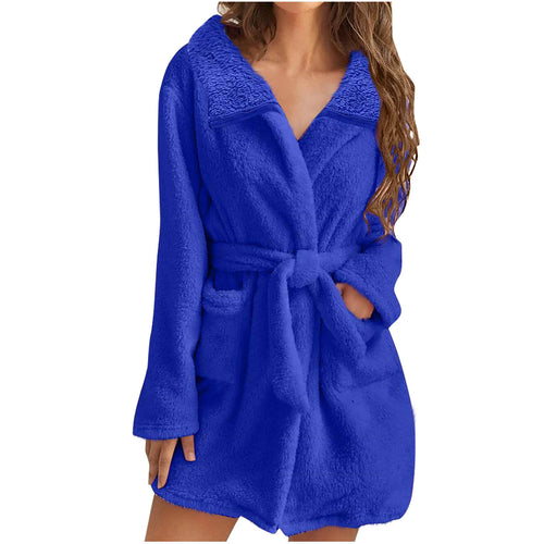 Ladies Cozy Polar Fleece Robe Amarae
