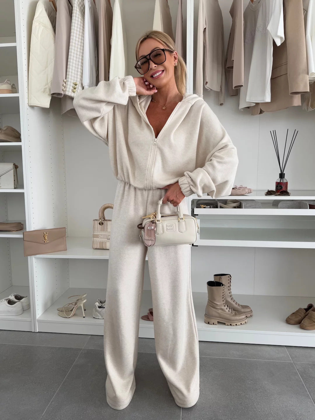 Ladies Oversize Hoodie-Jumpsuit Lune London