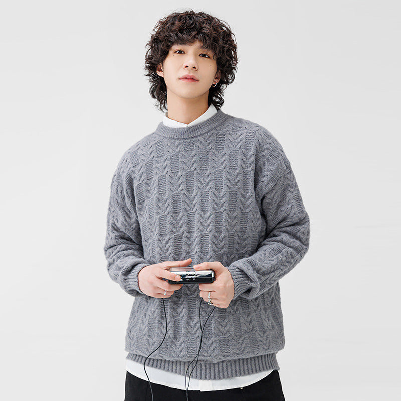 Chunky knit sweater for men with classic pattern Lune London