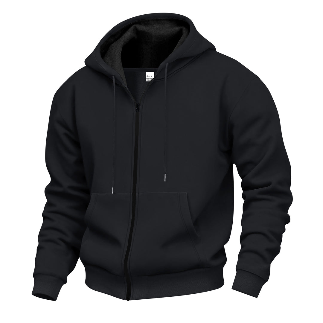Men's hoodie with high collar and double thickness hood Lune London