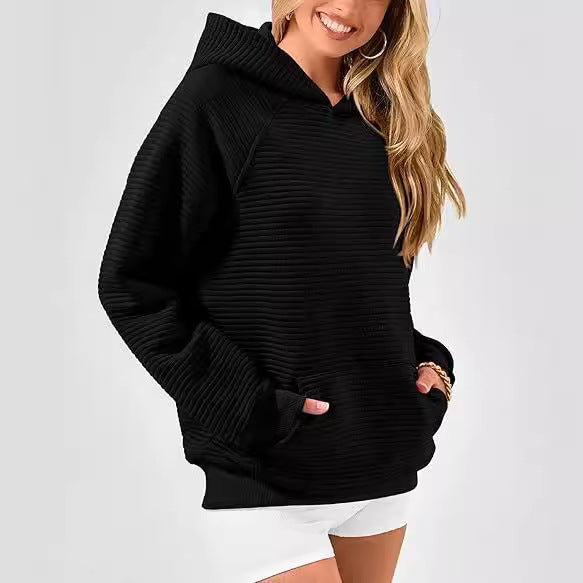 Casual hoodie for women with structured design and practical pockets Lune London