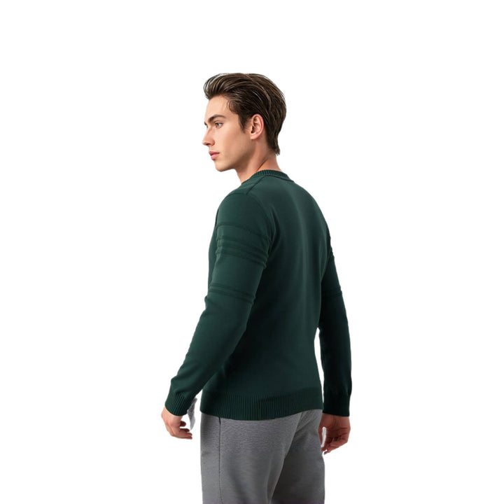 Men's sweater with a modern structural design and a high collar Lune London