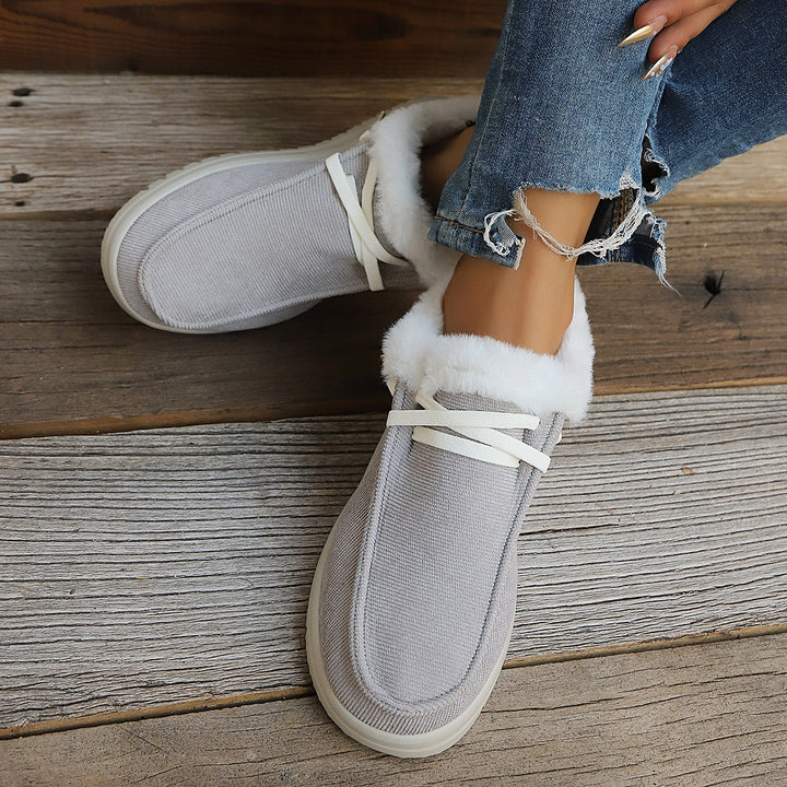Women's Insulated Slip-On Mules with Teddy Lining and Textured Platform Sole Amarae