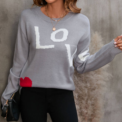 Pull designer pour femmes avec lettrage Chic & Stil