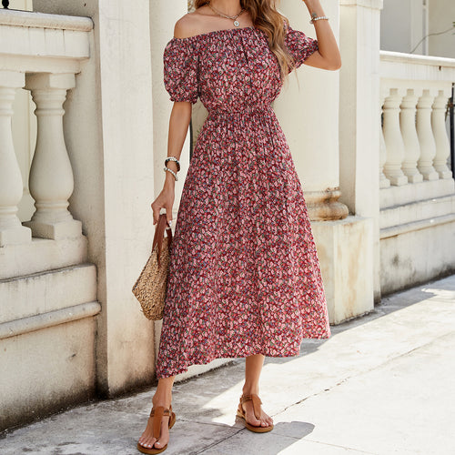 Ladies Off-Shoulder Floral Maxi Dress Amarae