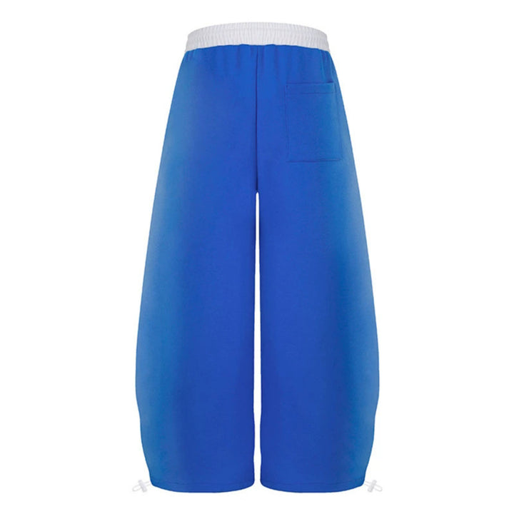 Women's extra-wide culotte sweatpants in palazzo style with a high comfort waistband, drawstring, and gothic cross print Amarae