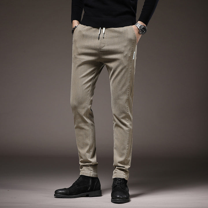 Comfortable chino pants for men with elastic waistband Lune London
