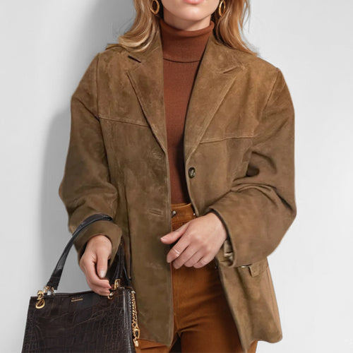Chic suede jacket for women Amarae
