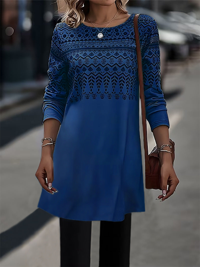 Long comfortable long-sleeve tunic for women Lune London