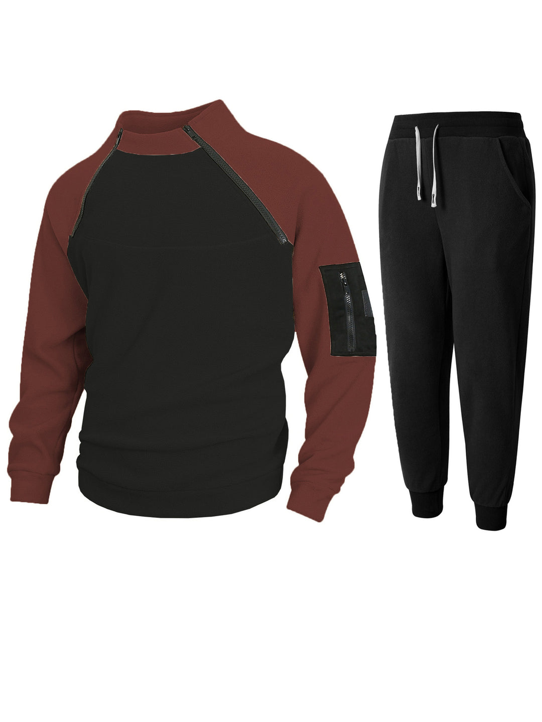 Functional sweater for men with high collar and edges Lune London