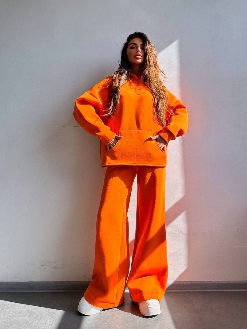 Ladies Cool Oversized Hoodie and Wide Leisure Pants Lune London