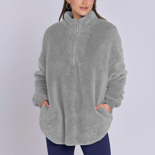Ladies cozy zip sweater Amarae