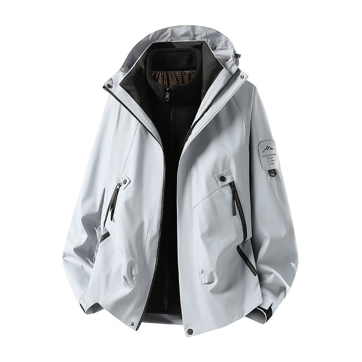 Men's Two-in-One Weather Protection Jacket with Removable Padded Vest and Adjustable Hood Amarae