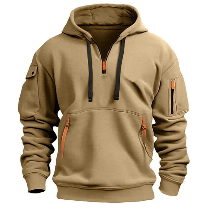 Functional sweater for men with versatile zip pockets Lune London