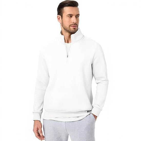 Men's sweatshirt with half zipper and modern cut Chic & Stil