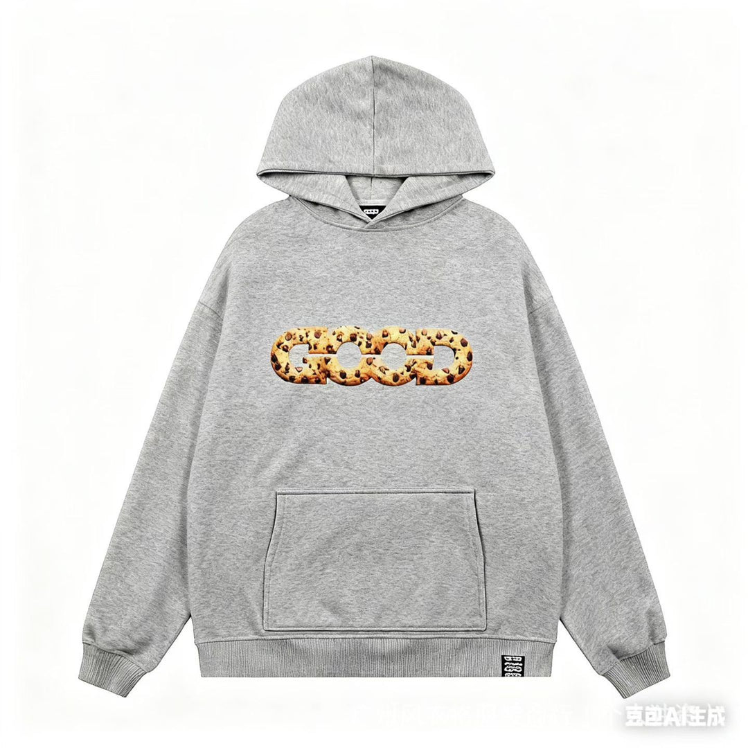 Women's hooded sweatshirt with trendy cookie design Chic & Stil