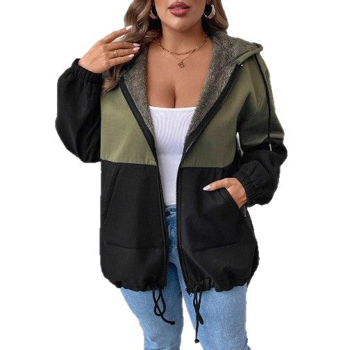 Veste de transition décontractée pour femmes avec polaire à double épaisseur et ourlet réglable Chic & Stil
