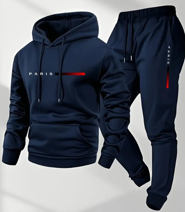 Women’s hoodie and jogging pants set with modern Paris design Chic & Stil
