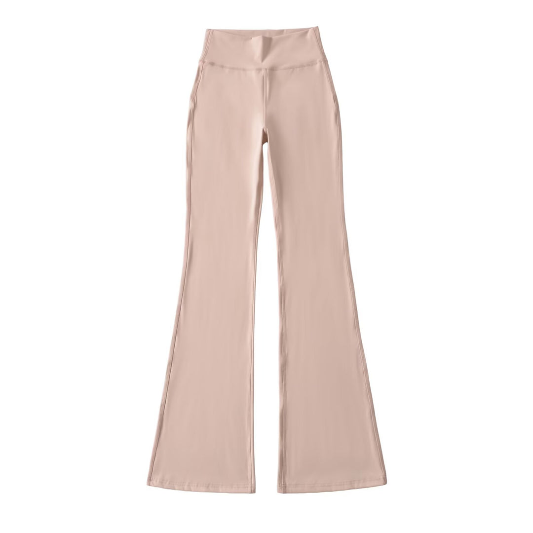 Ladies High-Waisted Flared Yoga Pants with Shaped Waist Amarae