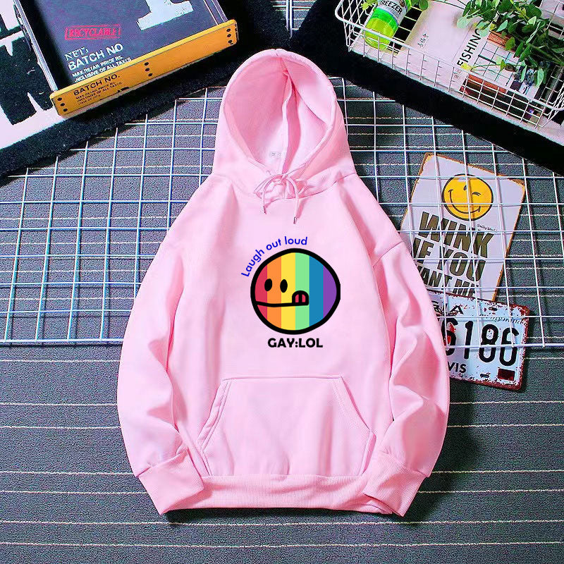 Women's hoodie with colorful graphic print Chic & Stil