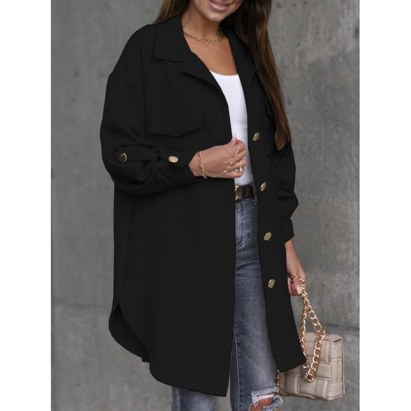 Veste utility femme avec fermeture à bouton et poches Chic & Stil