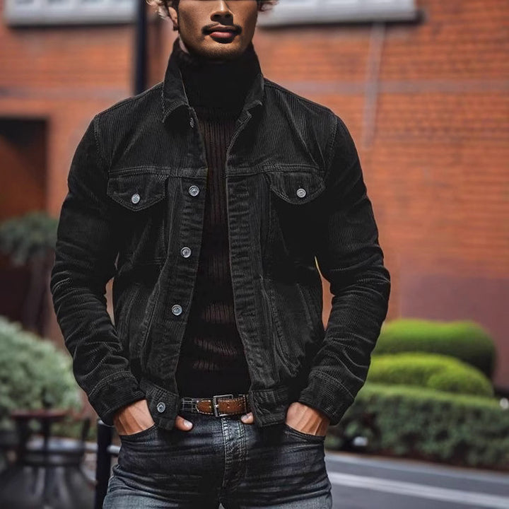 Corduroy jacket for men with practical pockets and classic cut Lune London