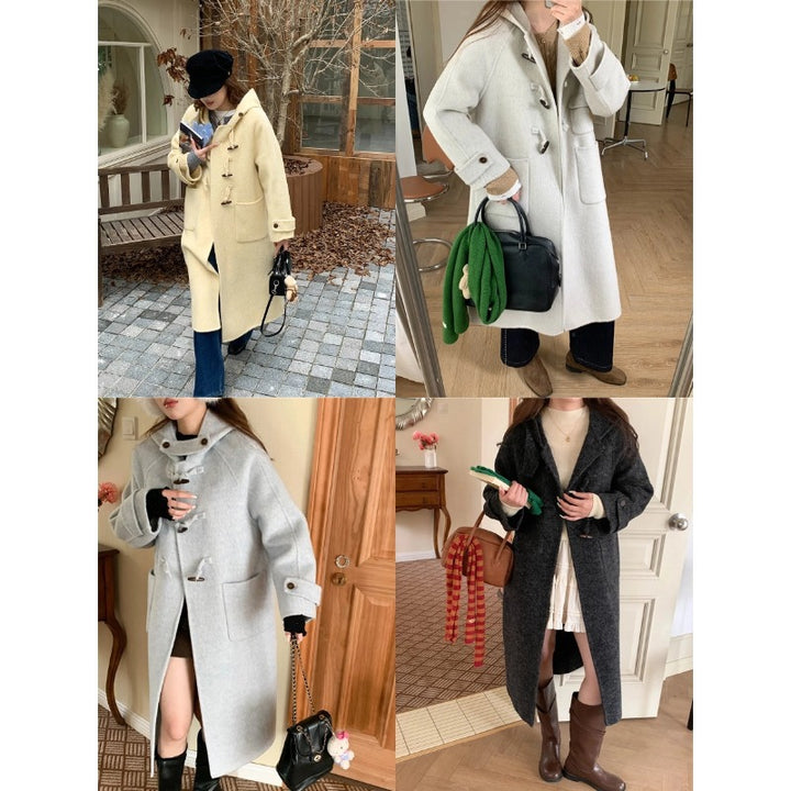 Ladies elegant and comfortable wool crossover coat Chic & Stil