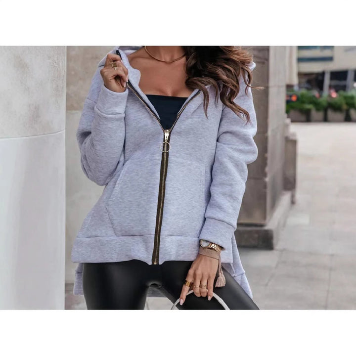 Stylish zip-up hoodie for women Lune London