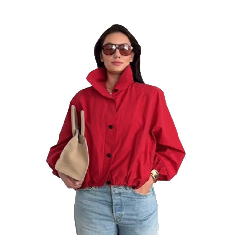 Ladies stylish outdoor jacket with high collar Amarae