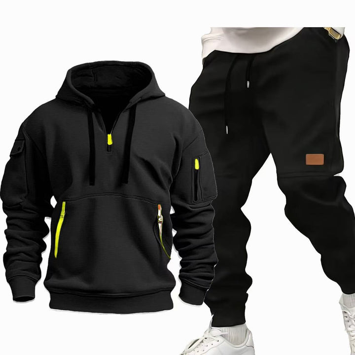 Lune London Functional Hooded Sweatshirt and Jogging Pants Set for Men
