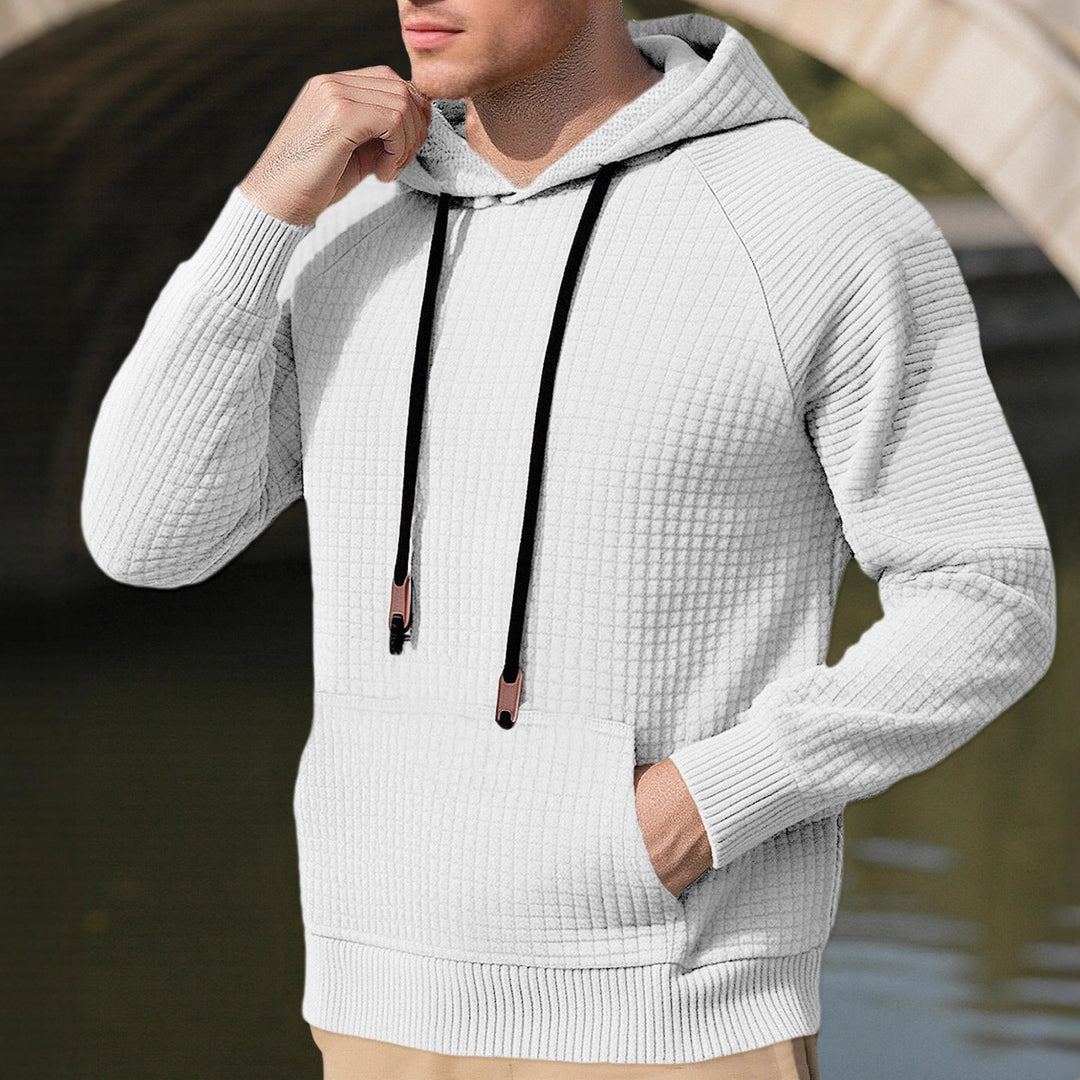 Men's sporty hoodie with innovative structure design and practical drawstrings Lune London